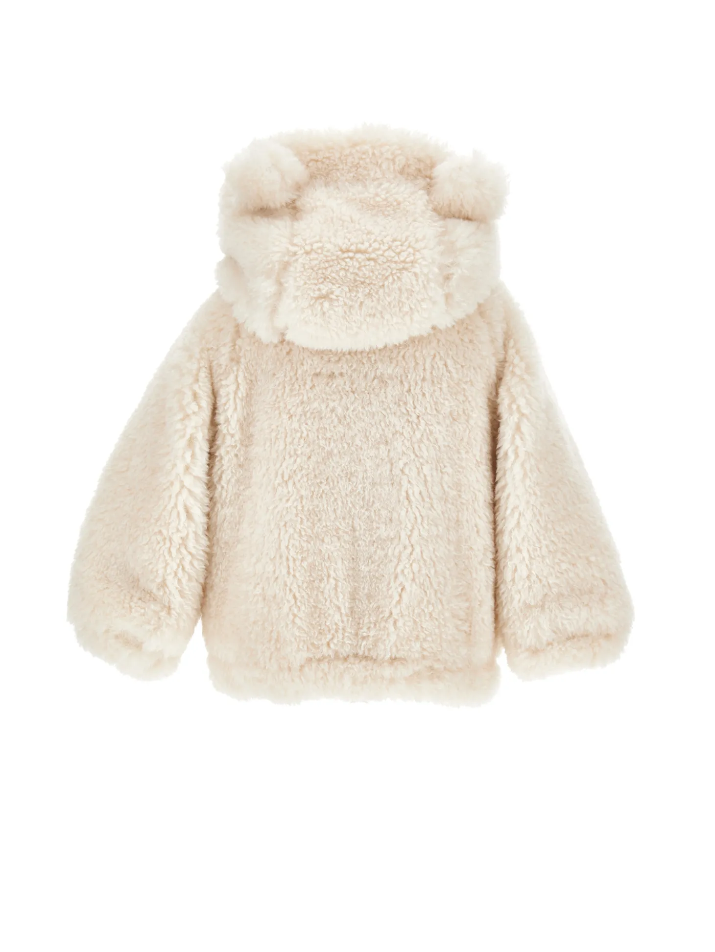 Giaccone peluche con cappuccio