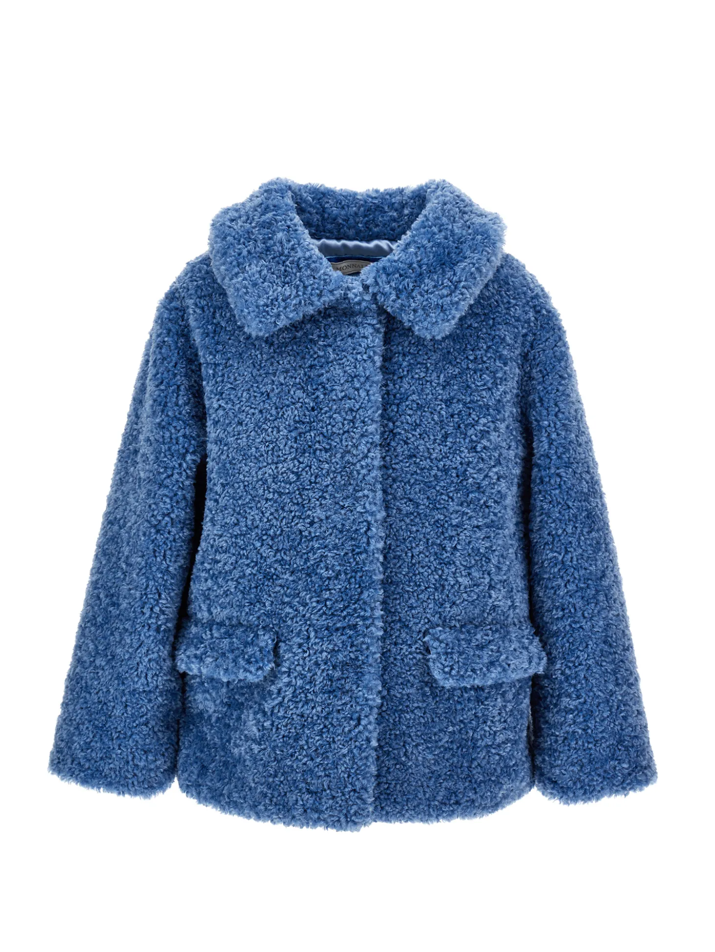 Giaccone peluche con tasche