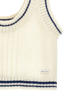 Gilet bicolor knitwear