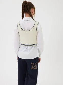 Gilet bicolor knitwear