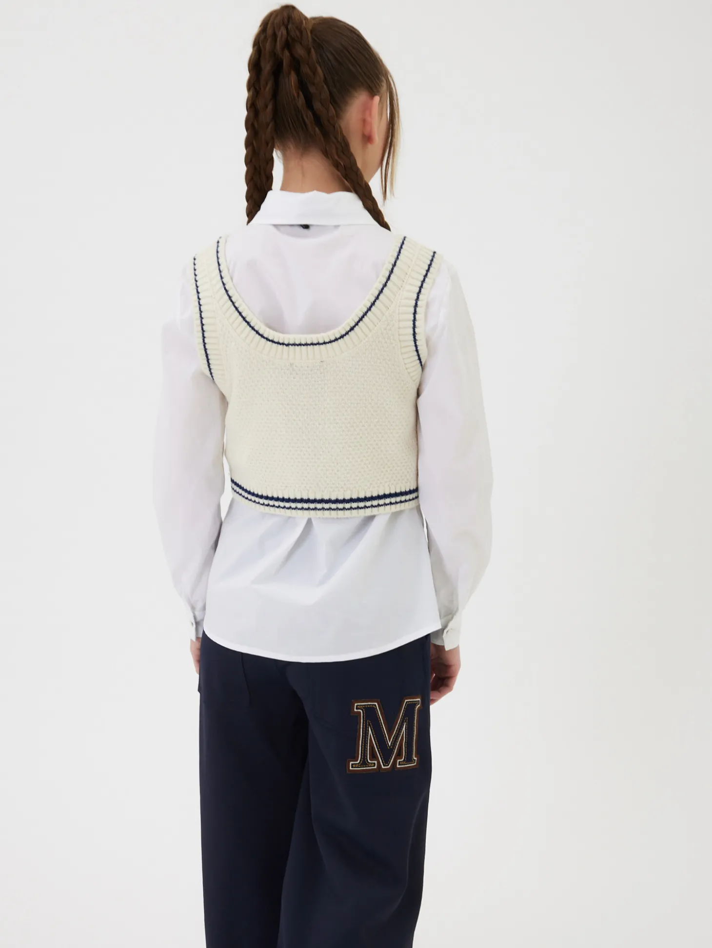 Gilet bicolor knitwear