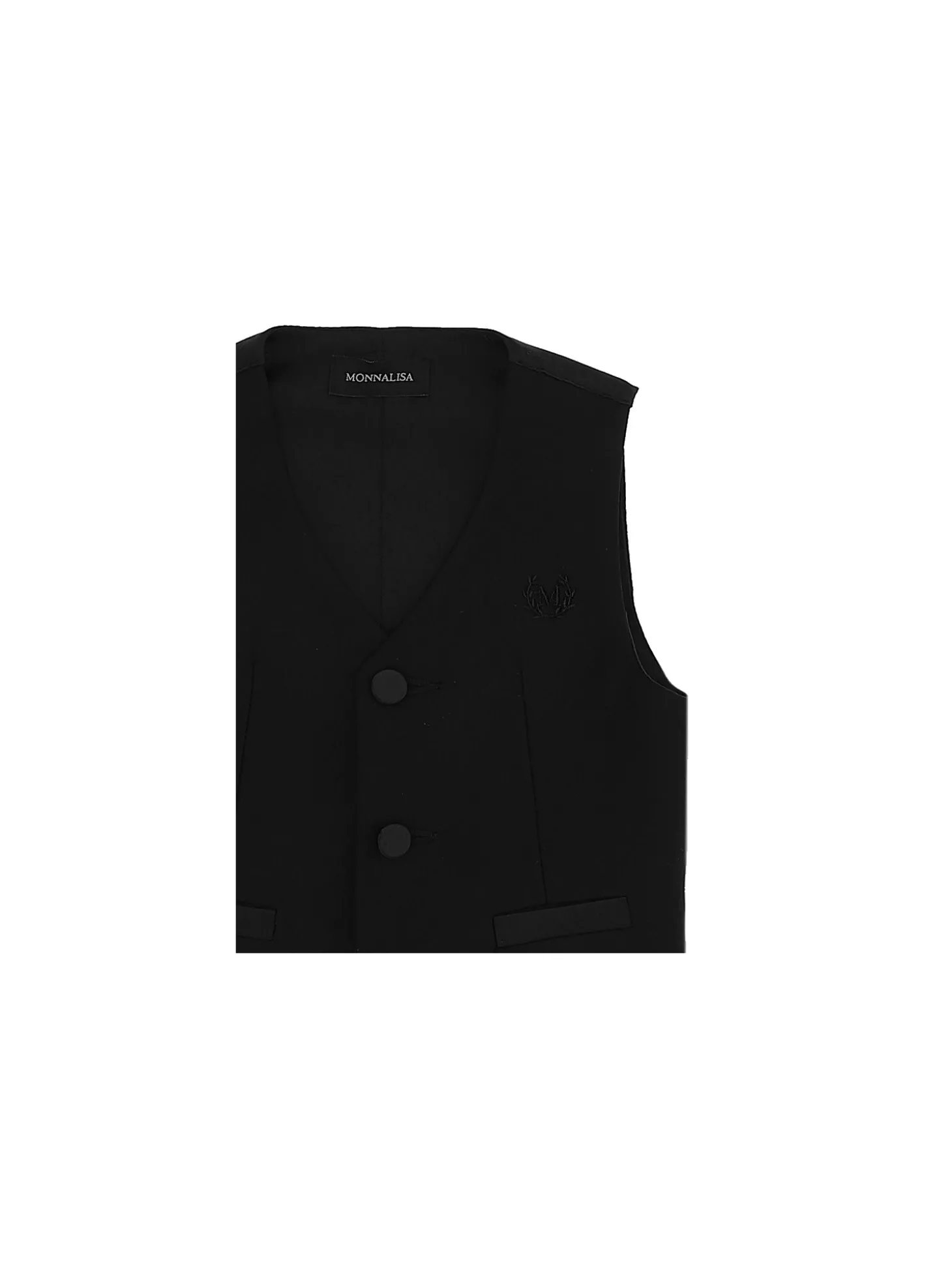 Gilet classico con dettagli in raso