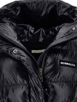Gilet imbottito con cintura a nastro
