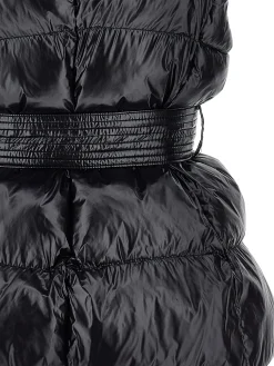Gilet imbottito con cintura a nastro