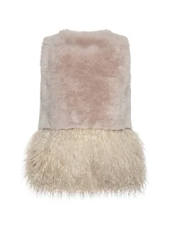 Gilet peluche con mongolia