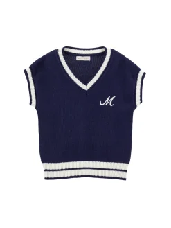 Gilet tricot bicolor