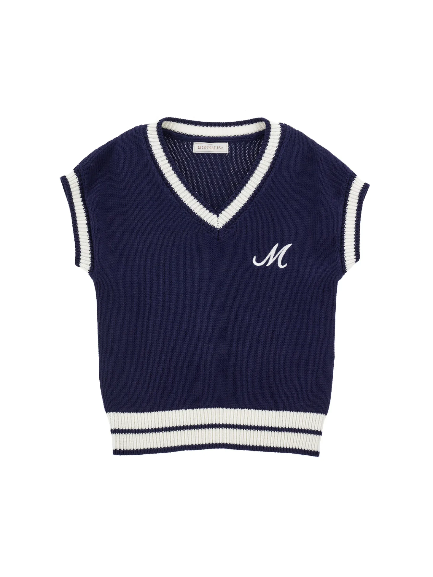 Gilet tricot bicolor