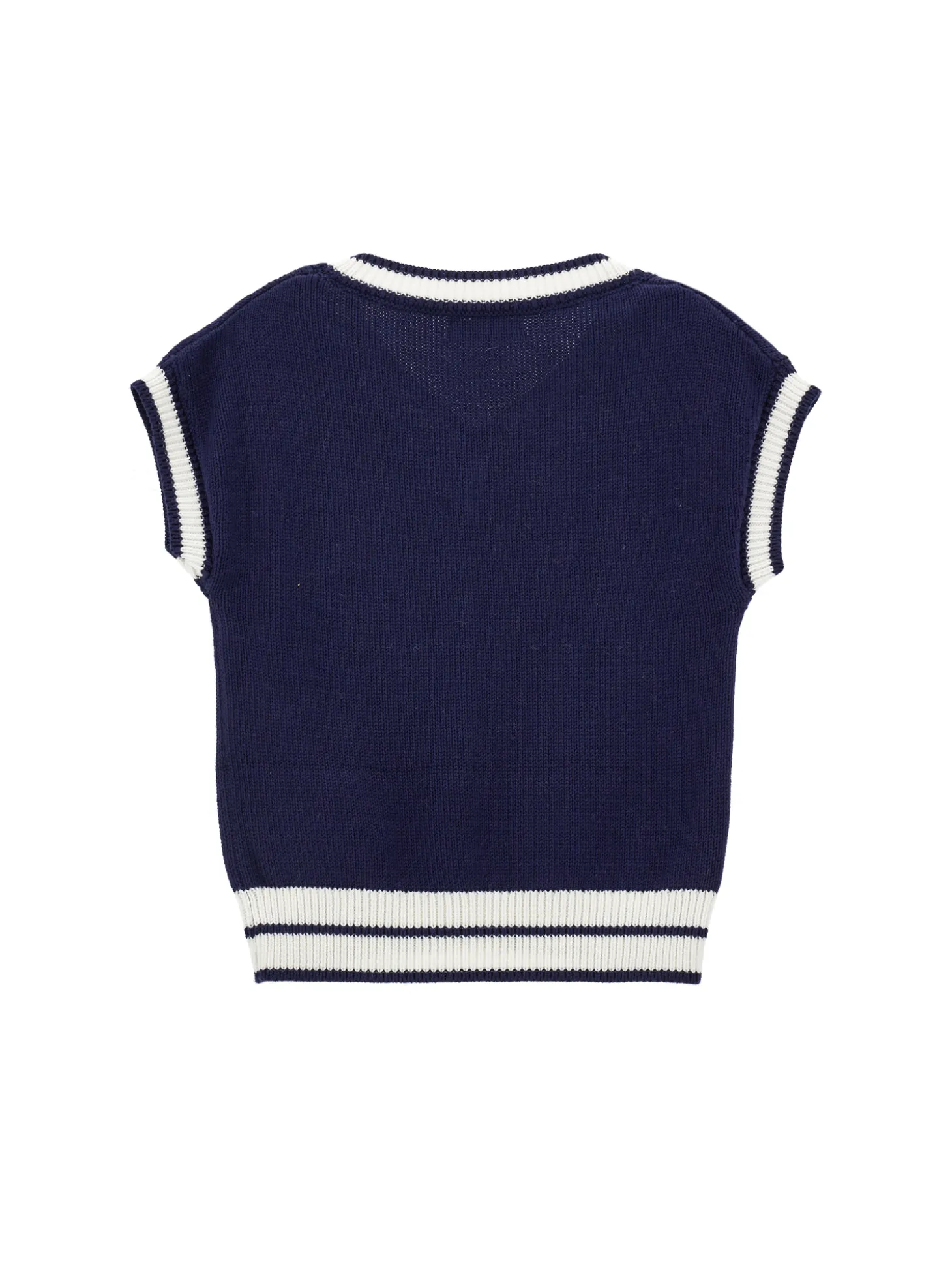 Gilet tricot bicolor