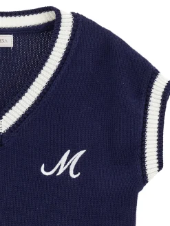 Gilet tricot bicolor