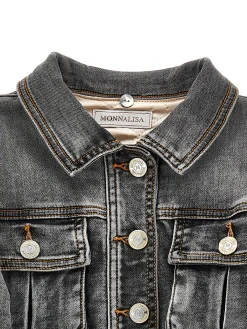 Giubbetto jeans colletto peluche Disney
