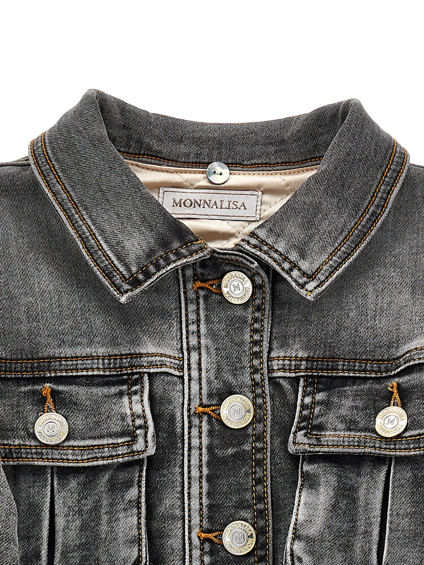 Giubbetto jeans colletto peluche Disney