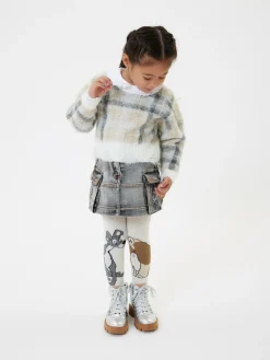 Gonna corta denim cargo