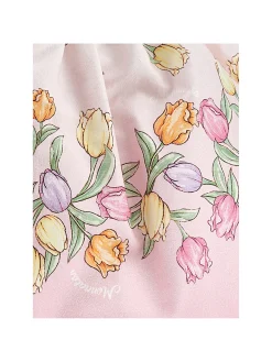 Gonna cotone tulipani