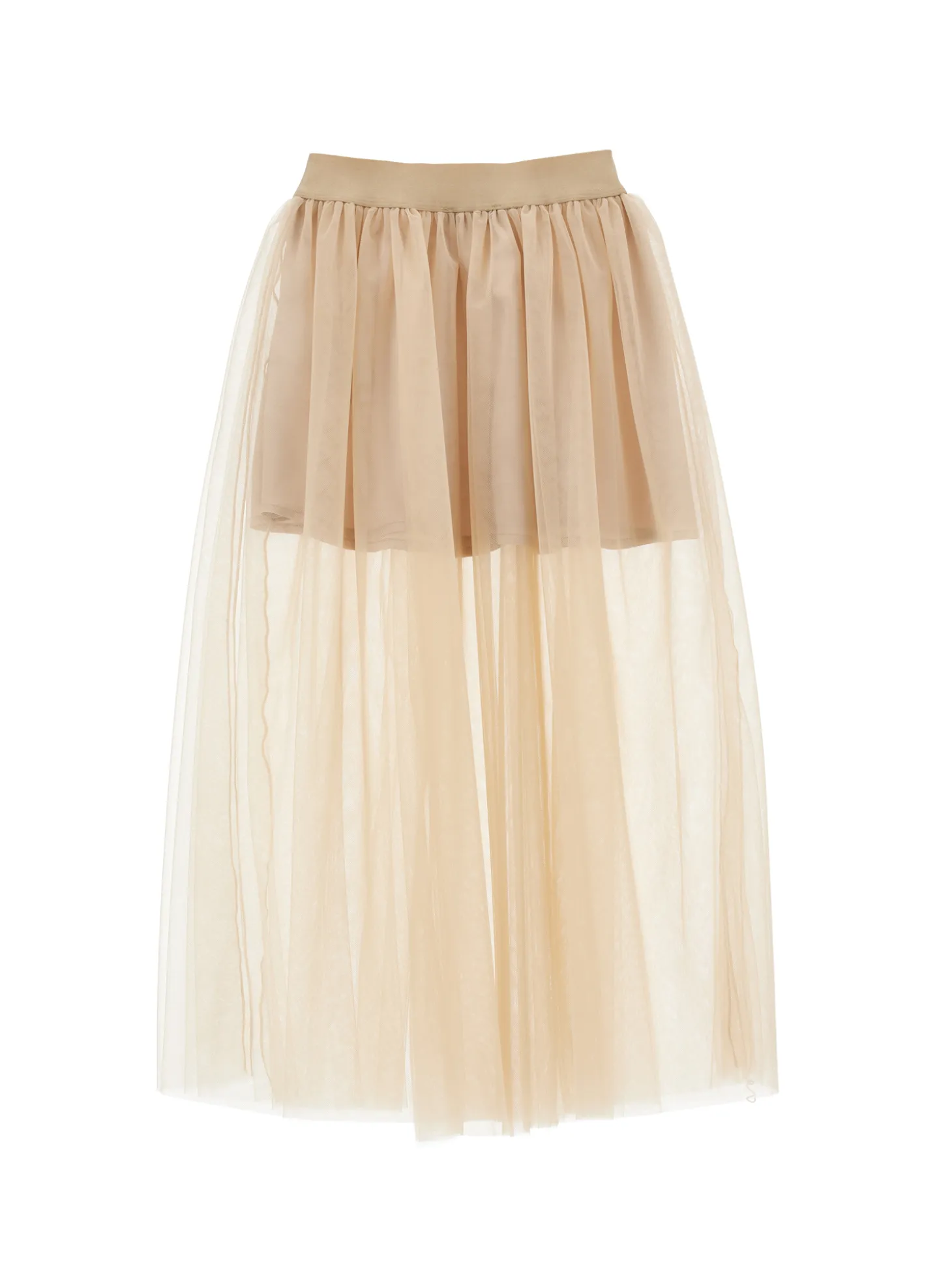 Gonna longuette tulle manoseta