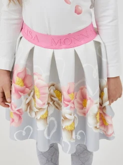 Gonna neoprene floreale