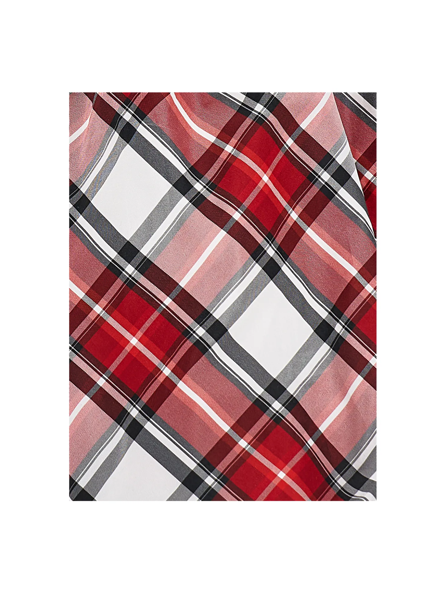 Gonna taffet&agrave; tartan