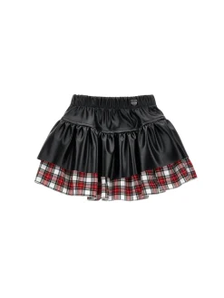 Gonna tessuto spalmato tartan