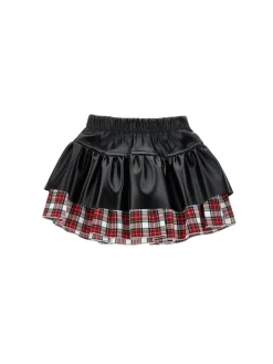 Gonna tessuto spalmato tartan