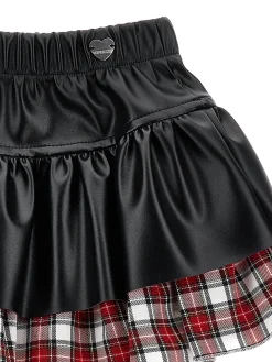 Gonna tessuto spalmato tartan