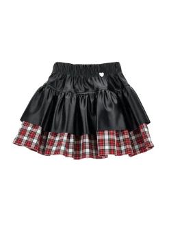 Gonna tessuto spalmato tartan
