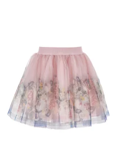 Gonna tulle rose barocche