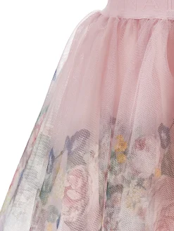 Gonna tulle rose barocche