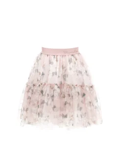 Gonna tulle stampa magnolia