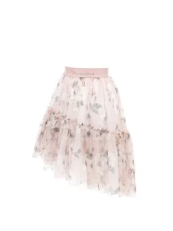 Gonna tulle stampa magnolia