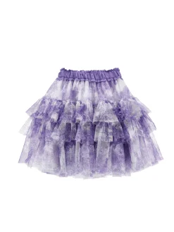 Gonna tulle stampato