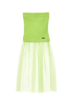 Gonna viscosa e tulle