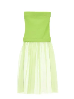 Gonna viscosa e tulle