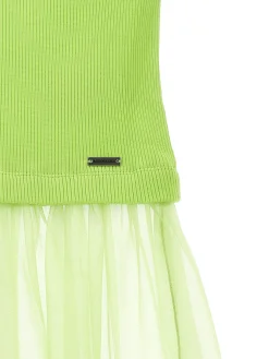Gonna viscosa e tulle