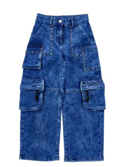 Jeans cargo indigo