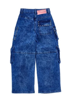 Jeans cargo indigo