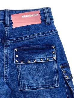 Jeans cargo indigo