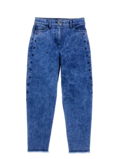 Jeans cinquetasche ricamato