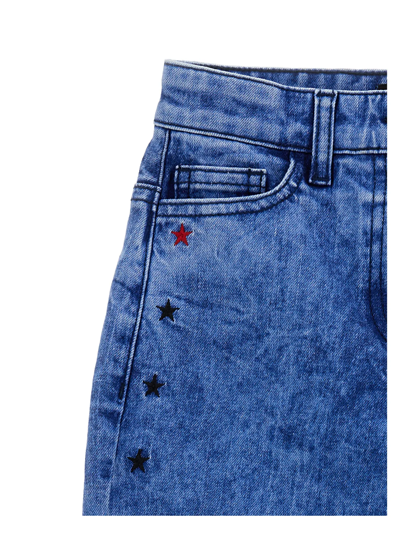 Jeans cinquetasche ricamato