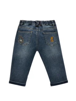 Jeans con risvolto