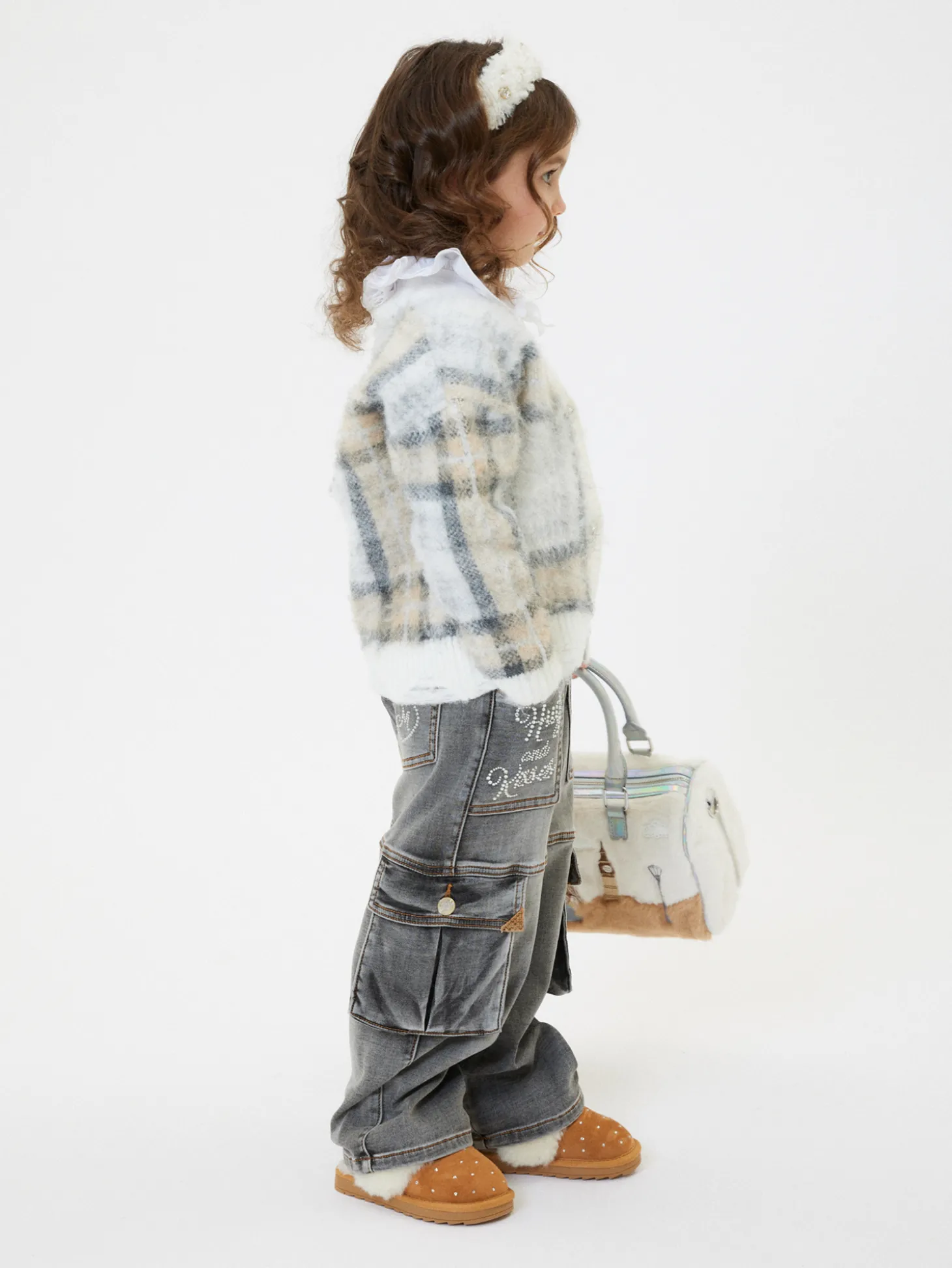 Jeans denim cargo