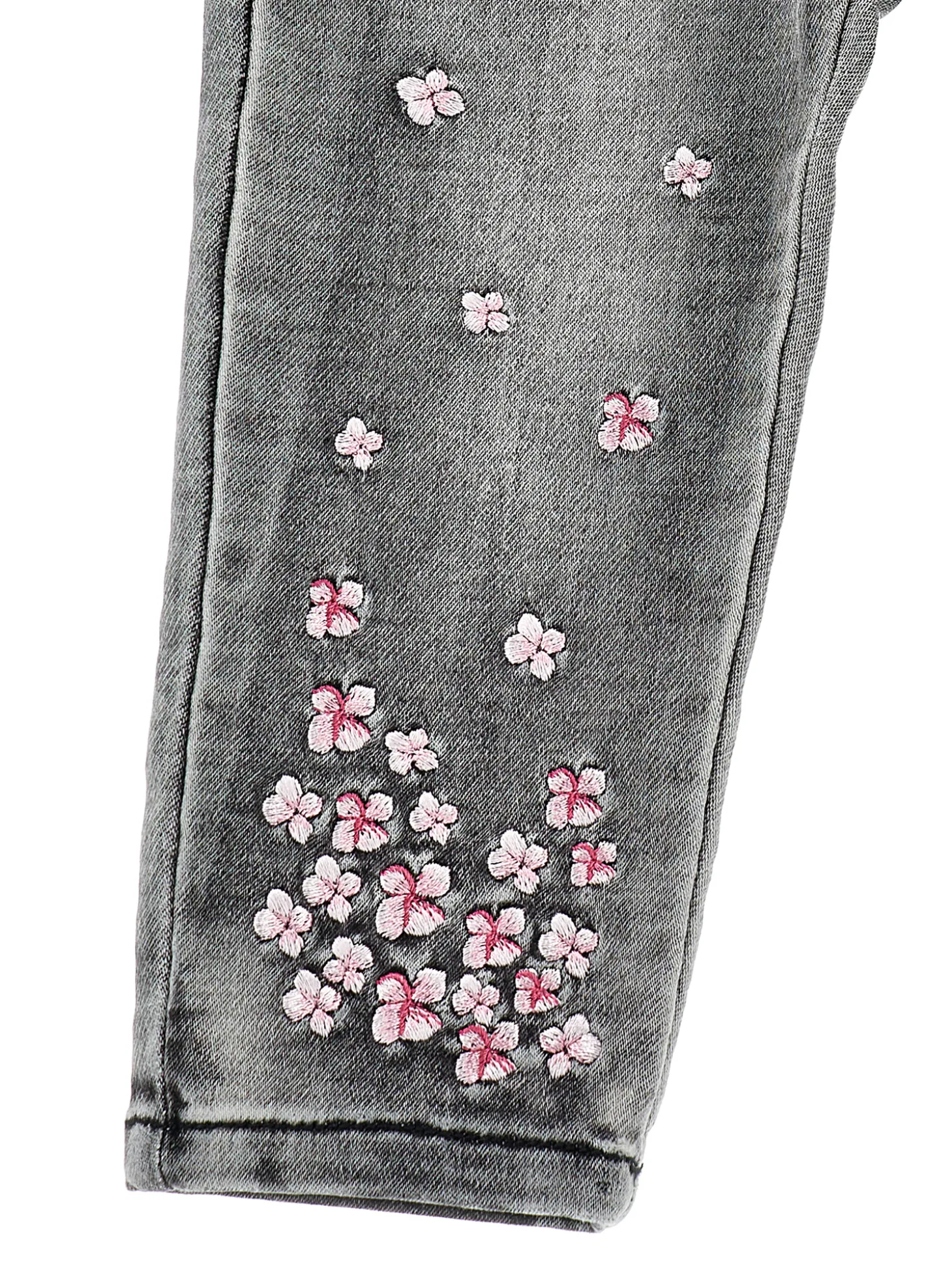 Jeans denim cargo con galette