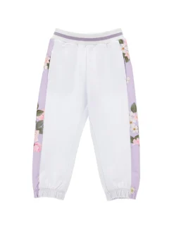 Jogger felpa fiorellini