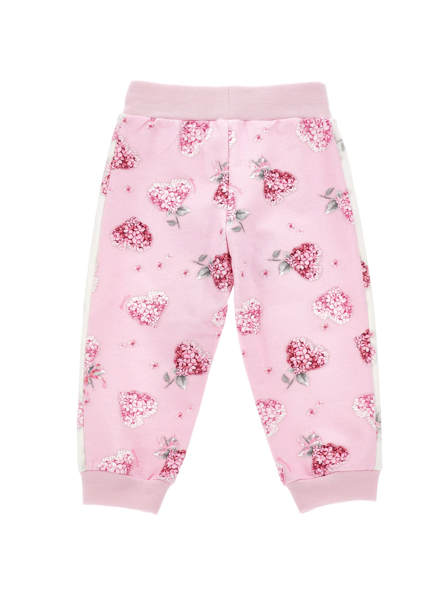 Jogger felpa floreale