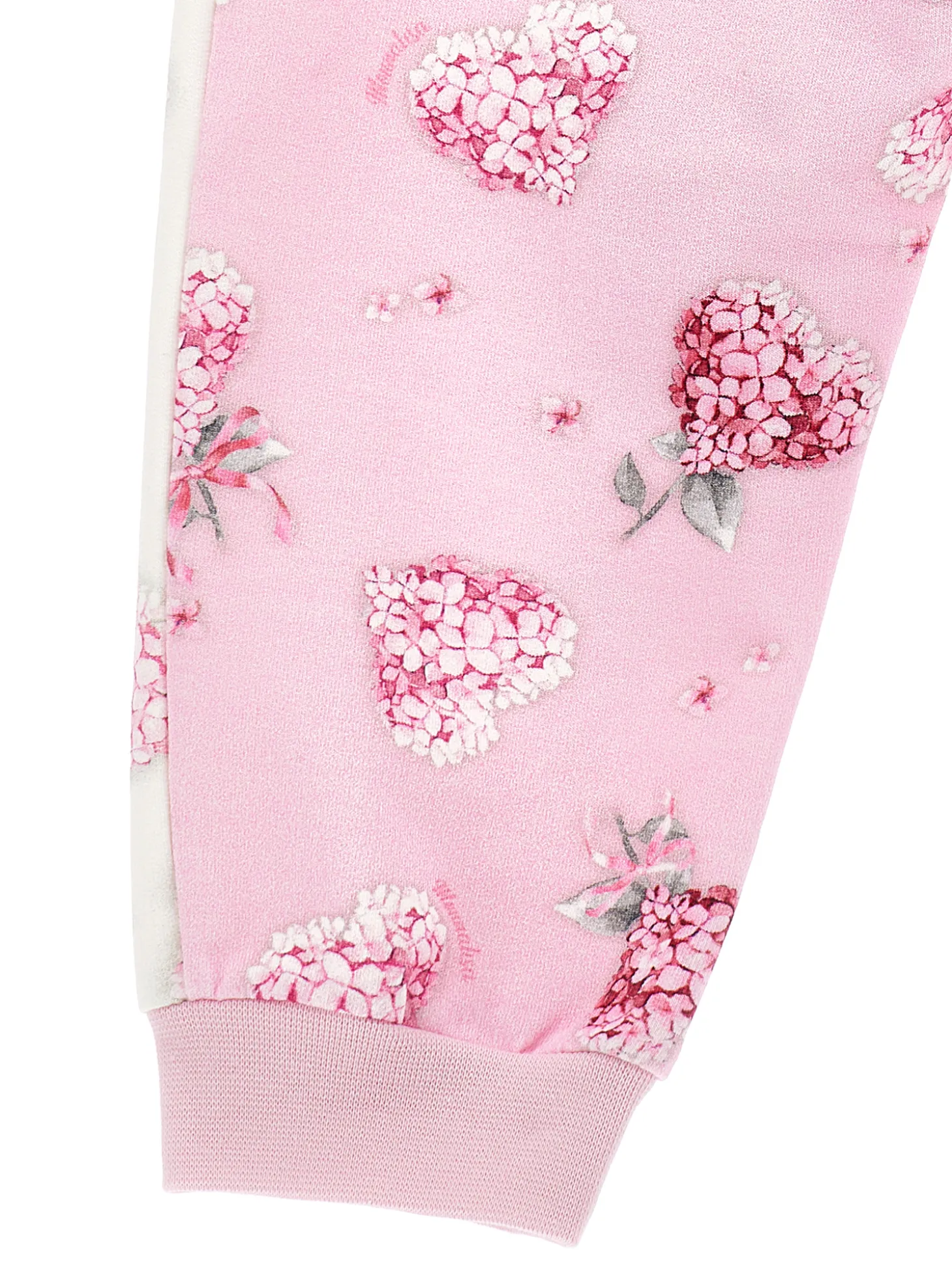 Jogger felpa floreale