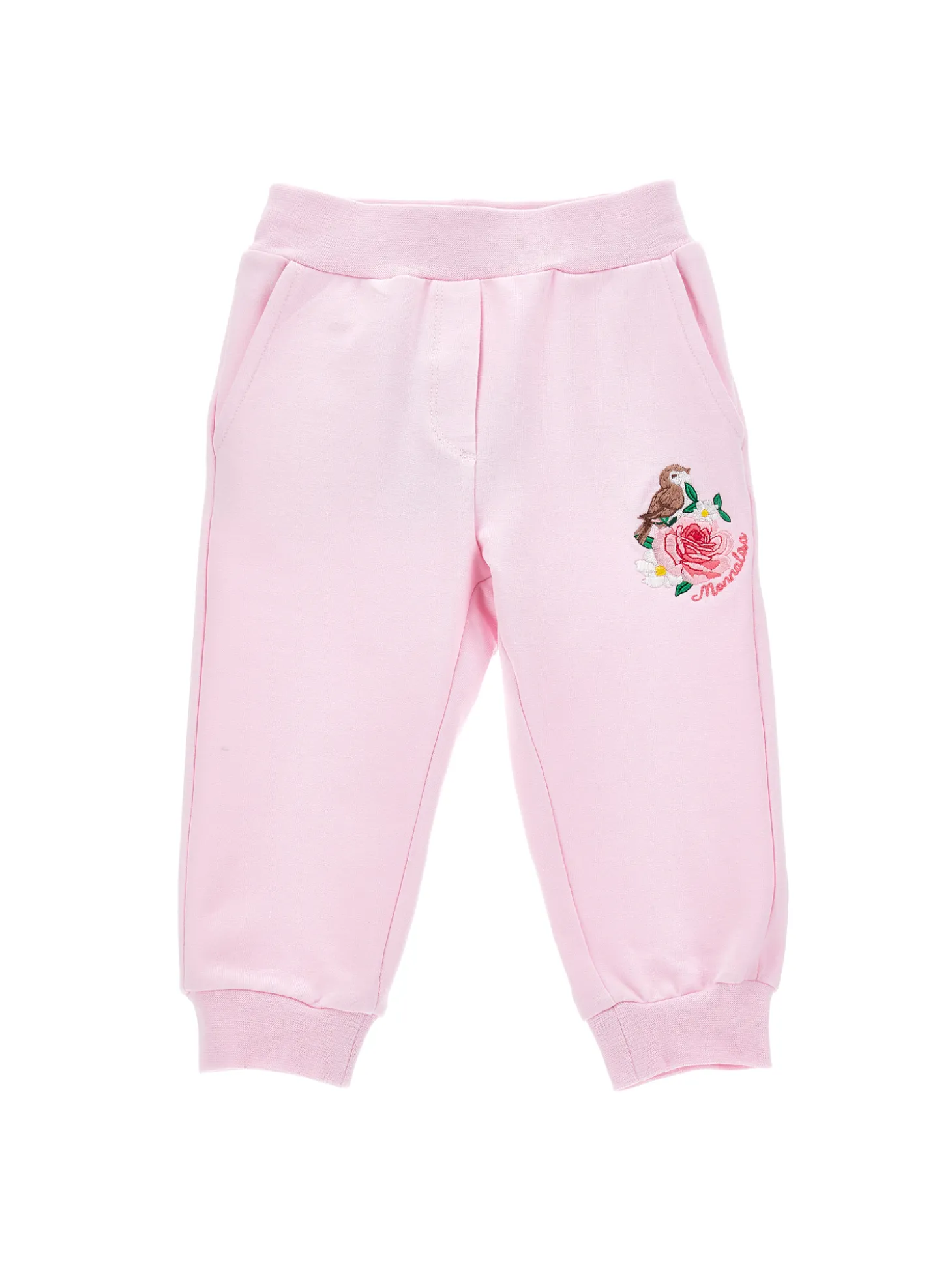 Jogger felpa ricamati