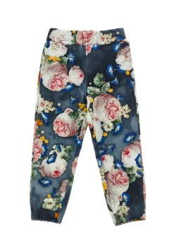 Jogger felpa stampa rose