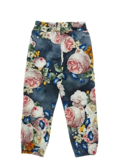Jogger felpa stampa rose