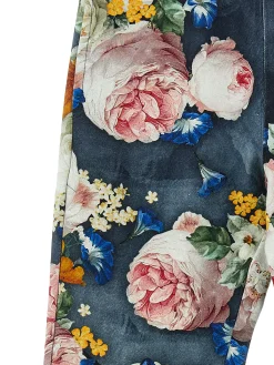 Jogger felpa stampa rose