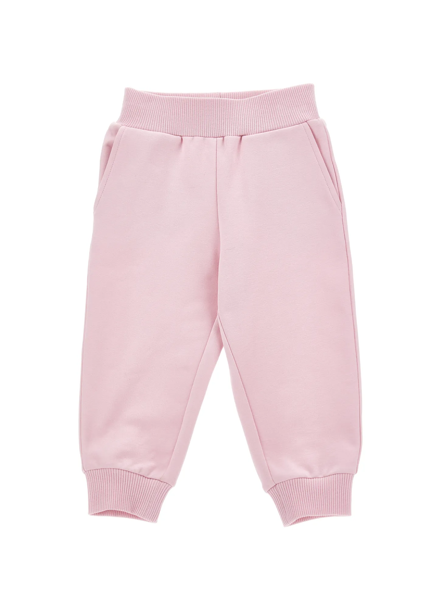 Jogger in felpa con tasca a cuore