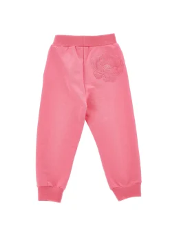Jogger ricamo anemoni