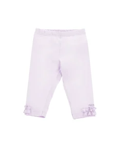 Leggings cotone con rouches